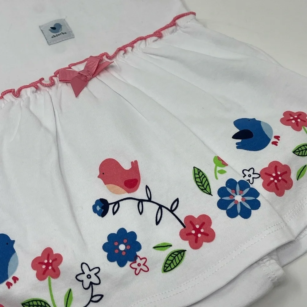 CARTERS AND ABSORBA PINK AND WHITE DRESSES AND TOP 6 MONTH SUMMER BABY GIRL